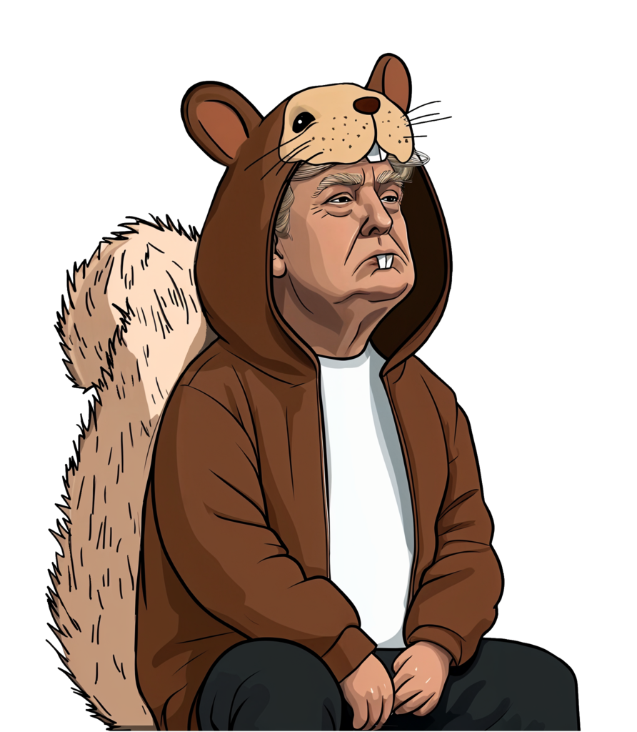 Squirrel Trump Mascot